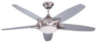 52” STARCHASER CEILING FAN STAINLESS STEEL & SILVER
