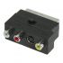 SCART MALE AV ADAPTER RCA FEMALE WITH SWITCH