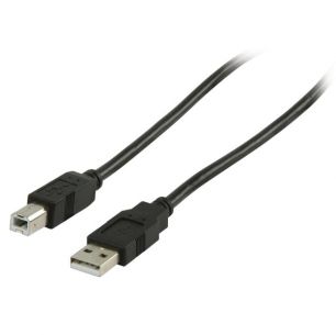 5.00 m USB 2.0 USB A male - USB B male cable
